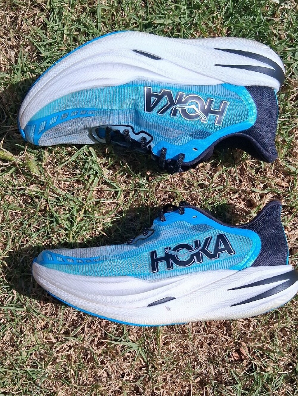 Hoka Cielo X1 2.0 Men's Teal and White Performance Running Shoes